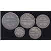 Image 1 : Set of 5 A.&R. Loggie General Merchants Tokens