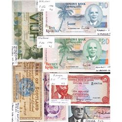 Lot of 16 Assorted World Banknotes