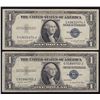 Image 2 : Lot of 25 USA 1935 $1 Silver Certificates.
