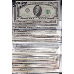 Lot of 33 USA $10 FRN's
