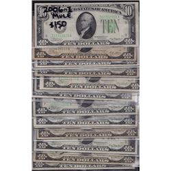 Lot of 16 USA $10 FRN's