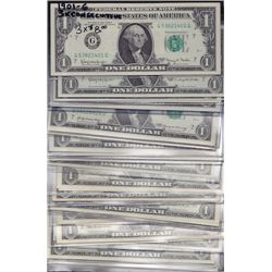 Lot of 37 USA $1 FRN's