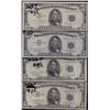 Image 1 : Lot of 4 USA 1953 Silver Certificates