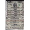 Image 1 : Lot of 13 USA Federal Reserve $5 Notes