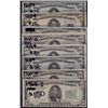 Image 1 : Nice Lot of 9 1934 Series USA $5 Notes