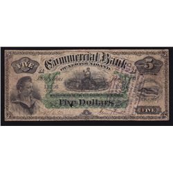 1888 Commercial Bank of Newfoundland $5