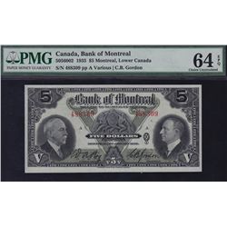 1935 Bank of Montreal $5