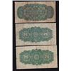 Image 2 : Complete Set of 3 Dominion of Canada Twenty Five Cents