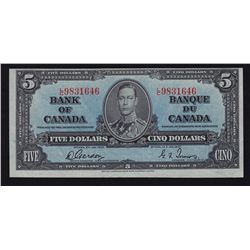 1937 Bank of Canada $5