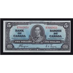 1937 Bank of Canada $5