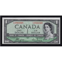1954 Bank of Canada $1 Devil's Face