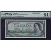 Image 1 : 1954 Bank of Canada Devil's Face Specimen $1