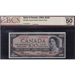 1954 Bank of Canada $100 Devil's Face