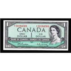 1954 Bank of Canada $1 Replacement Note