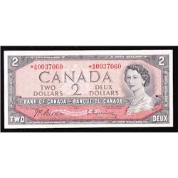 1954 Bank of Canada $2 Replacement Note