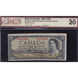 1954 Bank of Canada $20 Replacement Note
