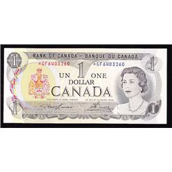 1973 Bank of Canada $1 Replacement Note