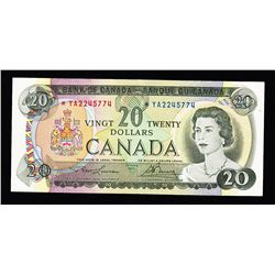 1969 Bank of Canada $20 Replacement Note