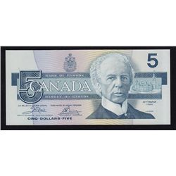 1986 Bank of Canada $5 Replacement