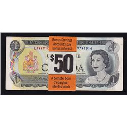 Set of Bank of Canada Multicolored Banknotes Issued by The Royal Bank