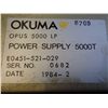 Image 3 : Okuma OPUS 5000 LP Power Supply 5000T, M/N- E0451-521-029