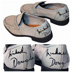 Michael Douglas Twice-Signed Suede Loafers Worn as Liberace in ''Behind The Candelabra'' -- The Role