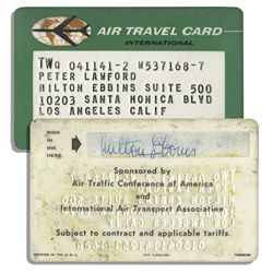 Peter Lawford Air Travel Card