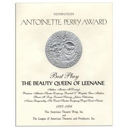 Tony Award Nomination for ''The Beauty Queen of Leenane'' -- For Best Play of 1997-1998