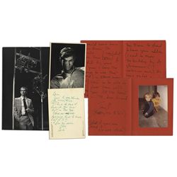 Anthony Perkins Lot of Items -- Signed Photo & Autograph Letter Signed