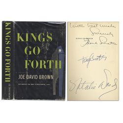 Rare Frank Sinatra, Natalie Wood & Tony Curtis Signed ''Kings Go Forth'' First Edition Book -- All T