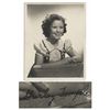 Image 1 : Shirley Temple 8'' x 10'' Photo Signed