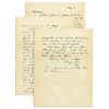 Image 1 : General Dwight Eisenhower WWII Autograph Letter Signed to His Wife, Mamie -- ''...if there were no p