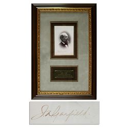 James Garfield Signed Cabinet Card