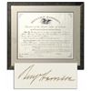 Image 1 : Benjamin Harrison Document Signed as President