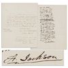 Image 1 : Andrew Jackson Autograph Endorsement Signed as President -- Granting Executive Clemency