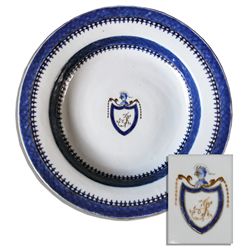 China Plate From Thomas Jefferson's White House -- Very Scarce, in Near Fine Condition