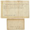 Image 1 : Thomas Jefferson Official Dinner Invitation -- To Revolutionary War General & Congressman Robert Bro