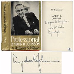 Lyndon B. Johnson First Edition of ''The Professional'' Signed in 1964 as Part of His Campaign