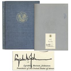 President Lyndon B. Johnson Signed National Gallery Book of Artwork