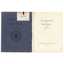 Transcript of the Address John F. Kennedy Planned to Give the Night of His Assassination