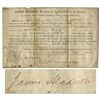 Image 1 : James Madison Land Grant Signed as President in 1814