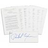 Image 1 : Richard Nixon Signed Press Release Pertaining to Watergate & Acknowledging His Resignation -- ''...t
