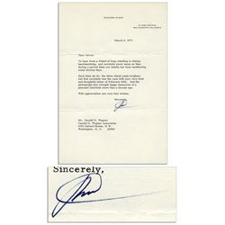 Richard Nixon Typed Letter Signed in 1975, Less Than One Year After Watergate -- ''...our family has