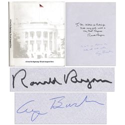 Ronald Reagan and George H.W. Bush Signed Book ''A Great New Beginning - The 1981 Inaugural Story'' 