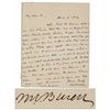 Image 1 : Martin Van Buren Autograph Letter Signed -- ''...the high respect in which I hold your good opinion,