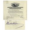 Image 1 : Woodrow Wilson Document Signed as President