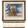Image 1 : Large Signed Limited Edition Lithograph of First Israeli Prime Minister David Ben-Gurion Signed