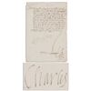 Image 1 : Charles IX, King of France, Document Signed Three Years Into His Reign