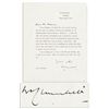 Image 1 : Winston Churchill Typed Letter Signed -- ''...you must not think of having no holiday, or of spendin