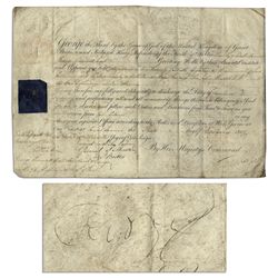 King George III Document Signed